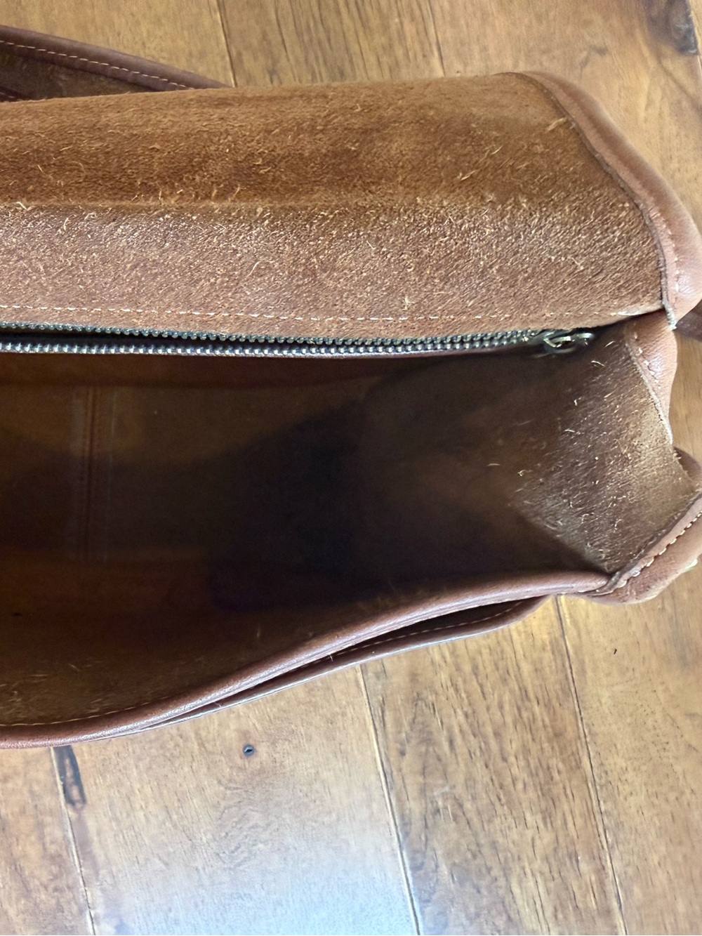 Vintage Coach NYC Brown Leather Bag USA Made Style 4519 - Picture 7 of 7